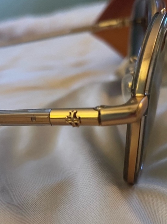 NWT Authentic Eleanor Pilot Sunglasses TY6089 Transparent Camel 57mm (Gold) main image 8